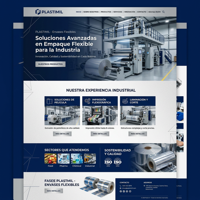 Plastimil - Flexible packaging and industrial containers website
